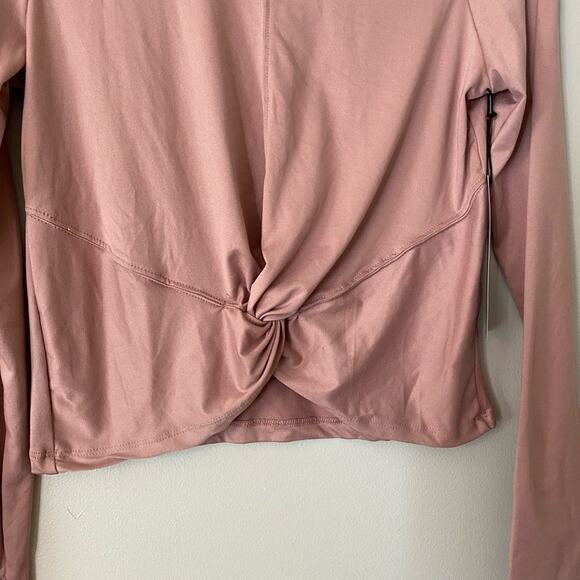 𝅺Zobha NEW Laura Twist Top Long Sleeve Athletic Women’s Size Medium - Picture 2 of 8